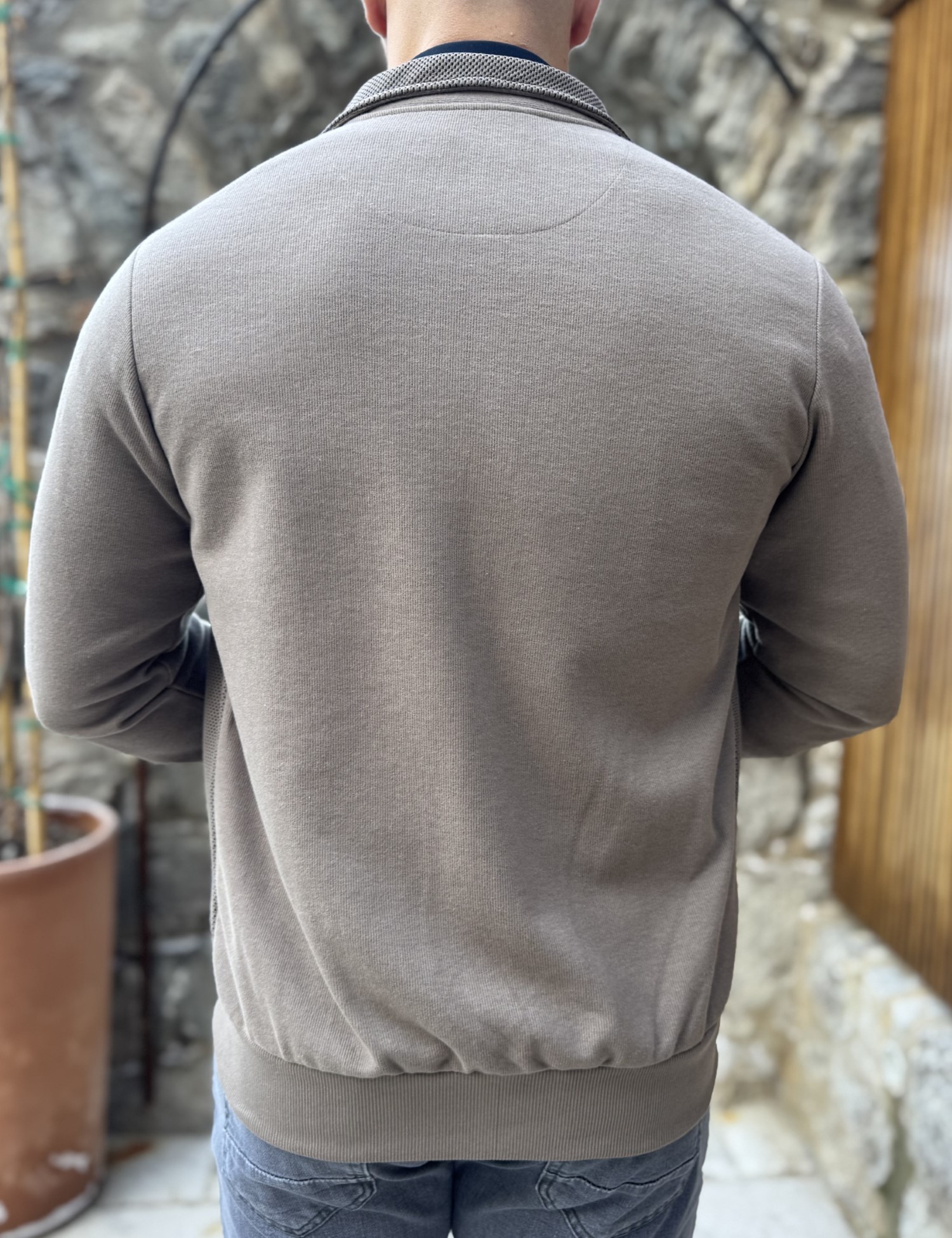 Everbest ανδρική πούρο ζακέτα με διπλό ύφασμα Plus Size 261044P φωτογραφία